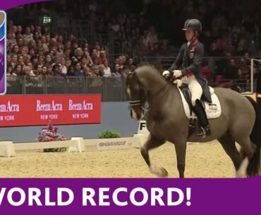 Charlotte Dujardin's World Record Breaking Freestyle test at London Olympia