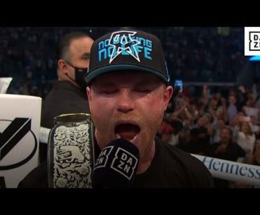 Canelo's HYPED Reaction To Beating Billy Joe Saunders, Calls Out Caleb Plant