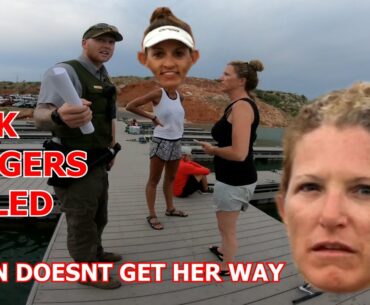 "KAREN" FREAKS OUT And THROWS 400 DOLLAR FISHING POLE In WATER!!