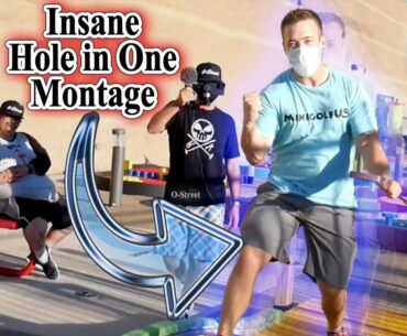 MOST INSANE MINI GOLF HOLE IN ONE MONTAGE EVER