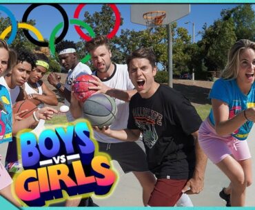 BOYS vs GIRLS BASKETBALL OLYMPICS!