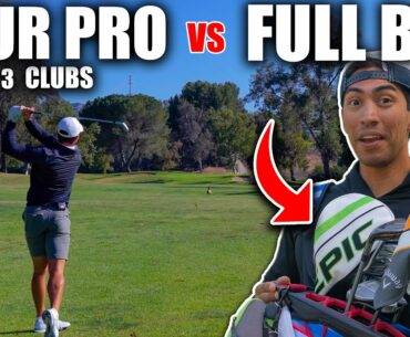 We Challenged A +5 Handicap To A Match! // 3 Clubs vs Full Bag