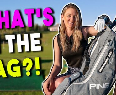 What's In Her Golf Bag 2021 | Can Lady Golfers Use Men's Golf Clubs?!