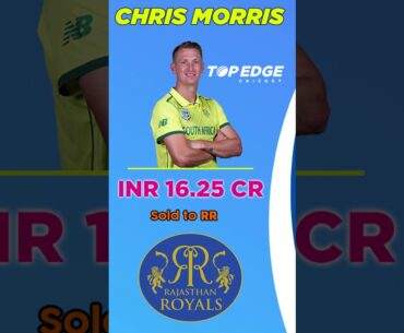 Chris Morris Sold to Rajasthan Royals for 16.25 CR | Most Expensive Player in IPL | #IPLAuction2021