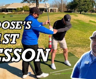 Moose's First Golf Lesson w/ PGA Pro Mark Toscano @ Timber Creek in Roseville, CA