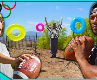 FOOTBALL OLYMPICS TRICK SHOT CHALLENGE!