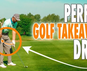 Perfect Golf Swing Takeaway Drill - Works With All Clubs