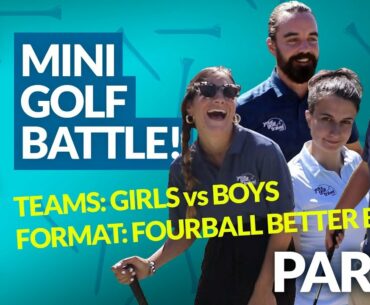 MINI GOLF BATTLE: BOYS vs GIRLS Putting Challenge at Quinta do Lago [Part 1]