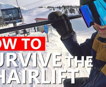 How To Survive the Chairlift - Beginner Snowboarding