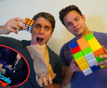 GENIUS Rubik's Cube Magic Tricks w/ Steven Brundage *America's Got Talent Magician*