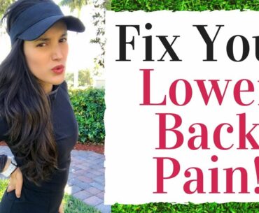 Fix Your Golf Swing LOWER BACK PAIN!  Golf Fitness Tips