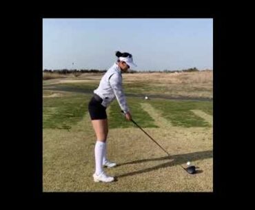 ⛳How can she be so powerful??!!  | Golf ladies  | Golf lady  | Golf Shorts | #Shorts