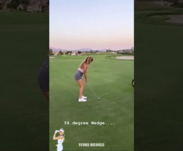 Golf Girl - LPGA Sydnee Michaels 11  , Good Shoot , Golf Tips , short video less 1 minute