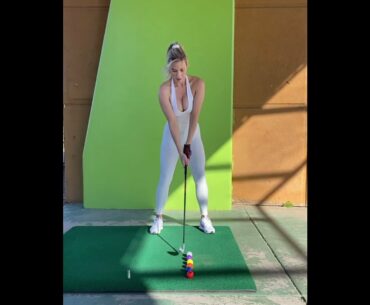 Paige Spiranac  .That swing is on point 👌🏼👌🏼   | GOLF#SHORT