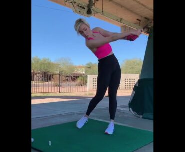 I really admire her swing.. Paige Spiranac golf swing   | GOLF#SHORT