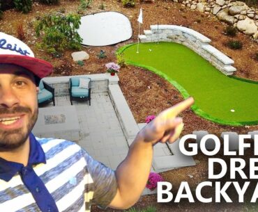 Golfer's Dream Backyard Renovation - My Home Putting Green