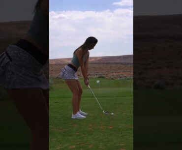 Amazing Golf Swing you need to see | Golf Girl awesome swing | Golf shorts | Mei Brennan