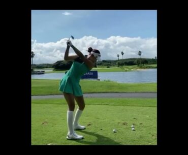 ⛳What a beautiful day !! Watch my swing! | Golf ladies  | Golf lady  | Golf Shorts | #Shorts