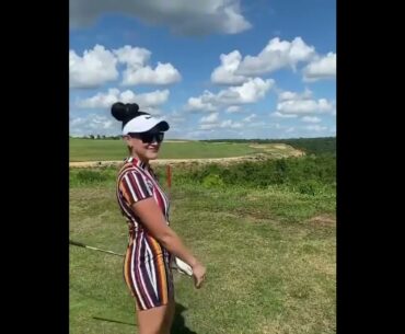 Hit it Beat it What a Sounds !! | Golf ladies  | Golf lady  | Golf Shorts | #Shorts