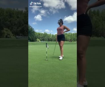 ⛳OMG I wanna play with her on the field!! | Golf ladies  | Golf lady  | Golf Shorts | #Shorts