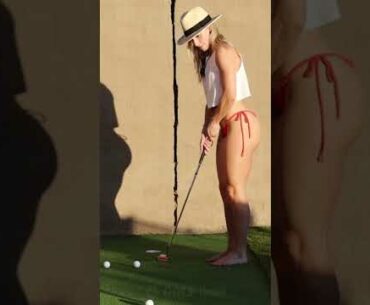 Amazing Golf Swing you need to see | Golf Girl awesome swing | Golf shorts | Marys Macros