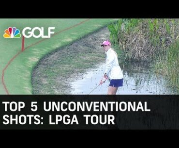 Top 5 LPGA Unconventional Shots | Golf Channel