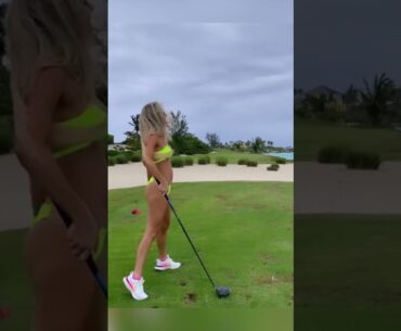 Amazing Golf Swing you need to see | Golf Girl awesome swing | Golf shorts | Hillary Shuman