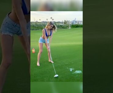 Amazing Golf Swing you need to see | Golf Girl awesome swing | Golf shorts | Samantha Johnson