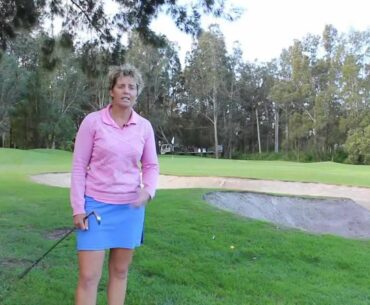 #33 The Lady Golf Teacher Web TV: How to Get Over Bunker with Branches in the Way