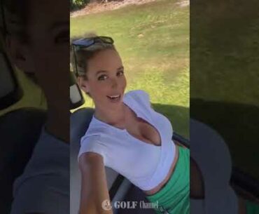 Amazing Golf Swing you need to see | Golf Girl awesome swing | Golf shorts | Bri Teresi