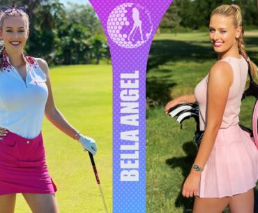 Meet Bella Angel, the golf beauty who stuns fans in skin-tight clothes and doubles up as a ring girl