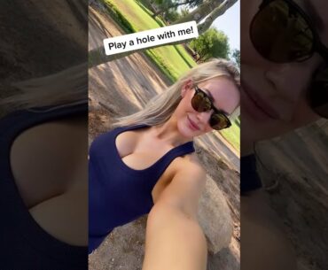 Amazing Golf Swing you need to see | Golf Girl awesome swing | Golf shorts | Paige Spiranac