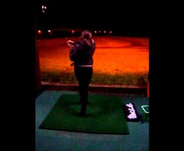 Ladies golf 75 yard swing