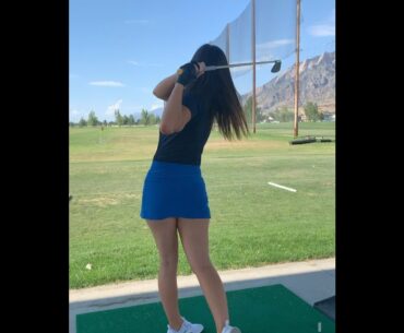 Your swing is as attractive as you 👍🏾💯 blessing Mei 🙏🏾  #golf #shorts #golfswing     | GOLF#SHORT