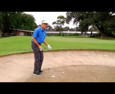 Stuart Appleby golf tips - Getting out of a sand trap