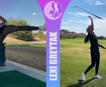 Terrific Golf Trick Shots by Talented Tania Tare | Golf Channel 2021