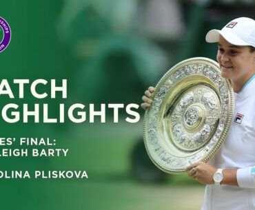 Ashleigh Barty vs Karolina Pliskova | Ladies' Final Highlights | Wimbledon 2021