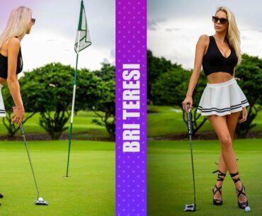 Hottest Model and Golf Girl Bri Teresi Plays Golf