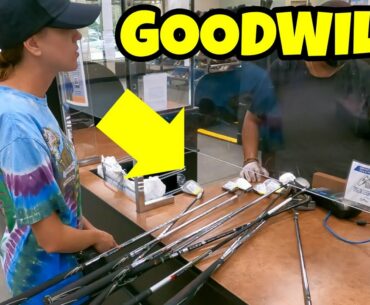 GOODWILL LOADED WITH TOUR STAFF BAGS & EXPENSIVE GOLF CLUBS!!!