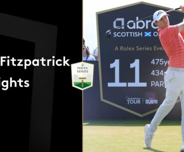 Matt Fitzpatrick makes incredible sand save to co-lead | Round Highlights | 2021 abrdn Scottish Open