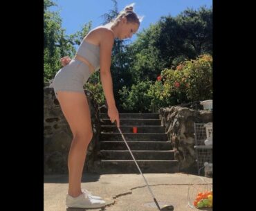 Can you tell I was surprised? 🤣  #golfshort #golfswing #golffailsfunny     | GOLF#SHORT