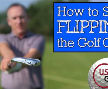How to Stop Flipping the Golf Club at Impact (VERTICAL LINE GOLF SWING)