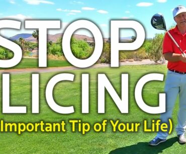 STOP SLICING THE GOLF BALL (Most Important Golf Tip of Your Life)