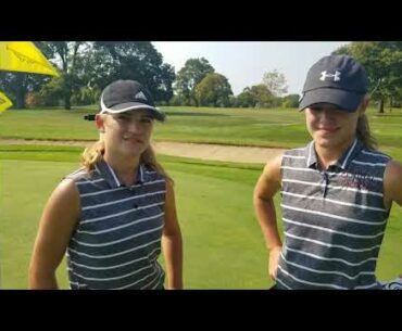 Freshmen twins capture girls golf conference championship