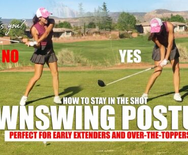 MORE PARS GOLF: DOWNSWING POSTURE (HOW TO STAY IN THE SHOT)