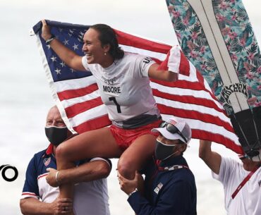 American Carissa Moore is the FIRST Olympic women's surfing champ | Tokyo Olympics | NBC Sports