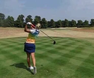 Amy Boulden golf swing (Driver), ISPS Handa Ladies European Masters 2015