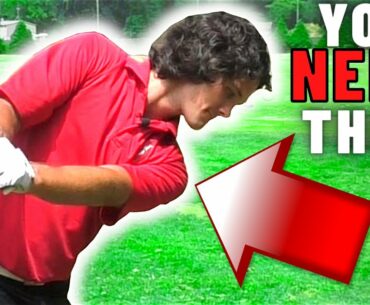 Hit PURE Golf Shots EVERY TIME When You DROP YOUR LEFT SHOULDER in the Golf Swing LIKE THIS