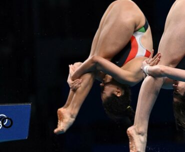 Mexico duo dives to bronze in women's synchronized 10m platform | Tokyo Olympics | NBC Sports