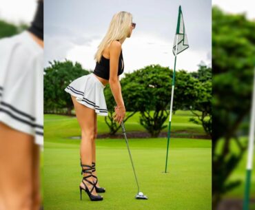 Amazing Golf Swing you need to see | Golf Girl awesome swing | Golf shorts | Bri Teresi